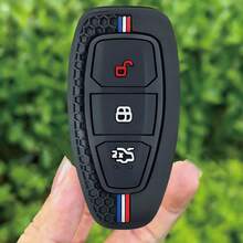 2026款适用于ST Line Carnival Focus Mondeo Ecosport Kuga Edge Escape的硅胶汽车钥匙包配件 - black - 查看 8