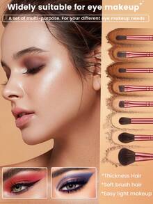 Bộ dụng cụ trang điểm 30 món bao gồm: Bộ 20 cọ trang điểm + 1 túi đựng mỹ phẩm và đồ dùng cá nhân đa năng có khóa kéo chống thấm nước + 3 bông mút trang điểm + 2 bông phấn phủ mini + 1 dụng cụ vệ sinh cọ trang điểm + 3 bông phấn phủ hình tam giác, tất cả trong một & thân thiện với người mới bắt đầu | Sẵn sàng mang theo du lịch & thích hợp làm quà tặng | Hoàn hảo cho người mới bắt đầu/phụ nữ. - Màu Đỏ Sâu - Xem 3