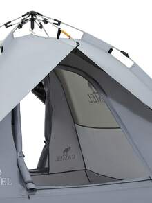 CAMEL CROWN Outdoor 2-3 Person Camping Tent, Titanium Black PVC Tent – Portable, UV-Protective, Foldable, Ideal For Park Picnics, Camping, Overnight Stays, And Home Use - Phantom Space Gray - View 5