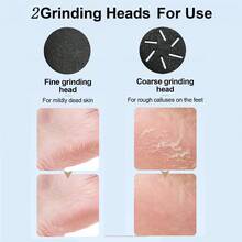 Máy hút chân không điện tử màn hình kỹ thuật số loại bỏ chai sần ở chân, thiết bị chăm sóc chân loại bỏ da chết và chai sần, dụng cụ làm móng chân sạc USB. - màu đen - Xem 7