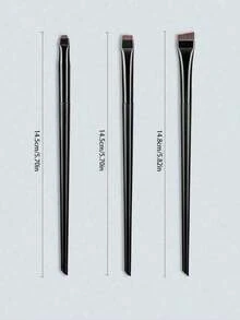 3 Pcs Makeup Brush Set, Including Angled Eyeliner Brush, Eyebrow Brush, Ultra-Thin Eyeshadow Brush, Blade Eyeliner Brush, Highlighter Brush, Detail Brush, Eye Makeup Brush 3-Piece Set, Ultra-Thin Eyebrow Brush, Angled Tail Sickle Brush, 2026 New Ultra-Thin Flat Eyebrow Eyeliner Brush, Contour Precision Defining Brush, Fine Eyeliner & Eyebrow Brush, Custom Ultra-Thin Angled Flat Eyebrow Eyeliner Brush, Professional Detail Eyebrow Brush Kit - 黑色 - 查看 5