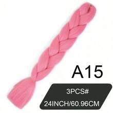 3PCS/Set24inch Synthetic Crochet Braid, Low-Temperature Synthetic Fiber Weaving Extension, Professional Synthetic Fiber Crochet Multi-Color Weaving, Multiple Color Choices, Suitable For Female Role-Playing, Soft Eight Wood Floor, Heat Setting, 300grams/Bag, Weaving Extension, Suitable For Occasions Such As Christmas, New Year, Jia Nian Hua Music Festival, Etc - Multicolor - View 11