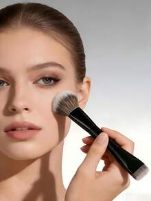 1 cọ trang điểm hai đầu, cọ trang điểm đa năng đầu phẳng, thích hợp dùng cho kem BB, kem nền dạng lỏng, cọ trang điểm nền, cọ đánh phấn phủ, cọ che khuyết điểm, cọ đánh phấn má hồng, cọ tạo khối, cọ phục hồi da mặt, cọ đánh phấn phủ, dụng cụ trang điểm. - Nhiều màu - Xem 3