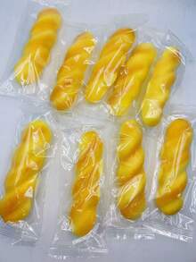 1pc Super Slow Rebound Soft Chewy Bread-Texture Handmade Candy, Birthday/Christmas/Halloween Gift (Handmade Product, May Have Minor Imperfections, Please Do Not Purchase If Bothered) - Multicolor - View 9