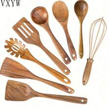 Natural Boxwood Kitchen Cooking Utensils, Wooden Spatula Suitable For Non-Stick Pans - Random - View 1