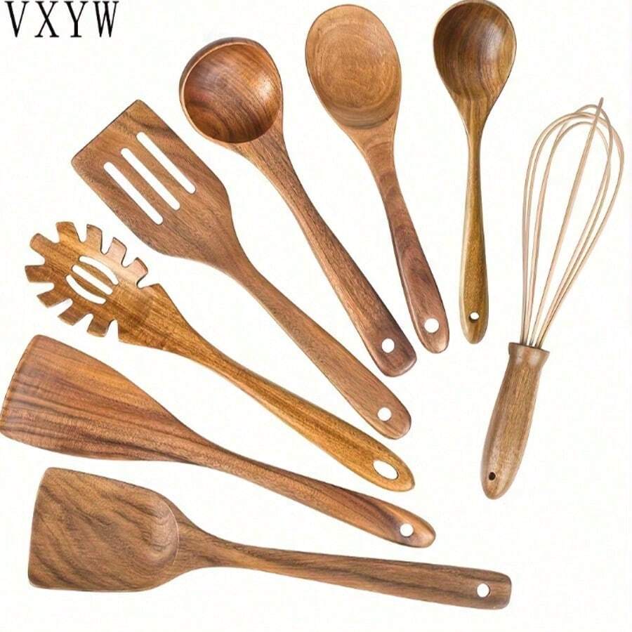 Natural Boxwood Kitchen Cooking Utensils, Wooden Spatula Suitable For Non-Stick Pans - Random - View 1