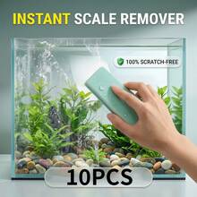 Miếng bọt biển lau kính bể cá không gây trầy xước, loại bỏ cặn vôi, có thể tái sử dụng, xóa vết mực nước trong bể cá. - Xem 9