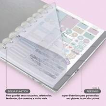 Iscool Permanent Disc Planner, White Marble - Trắng - Xem 4