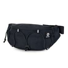 Timberland 女士单肩包 户外拱形斜挎包 黑色，FQ 2026 春季新款户外休闲通勤斜挎腰包 A5SV5001 - 黑色 - 查看 1