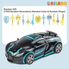 unilabo Transforming Car Toy - Inertial Sliding Car - Automatic Transformation - Great Gift For Boys! - Multicolor - View 17