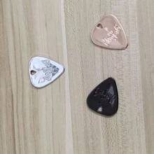 Polished Zinc Alloy Guitar Picks, Metal Picks, Electric Guitar And Bass Picks, Stainless Steel Decorative Picks - Polished Silver - View 2