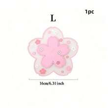 2pcs Rubber Coasters, Pink And White, Suitable For Home Teacups, Pink Floral Pattern, Non-Slip Pot Pad, Also Can Be Used As Dining Table Mat. Suitable For Beverage Table Decor, Cute Accessory, Back To School Supplies. - Multicolor - View 14