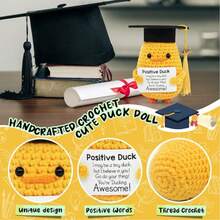 1pc Lovely And Interesting Graduation Gift [Graduation Gift For Students] This Happy Duck Brings Encouragement And Smile To Every Graduate. It Is Suitable As An Interesting Graduation Gift, A High School Graduation Gift Or A University Graduation Gift To Celebrate Their Hard Work And Achievements. - Multicolor - View 5