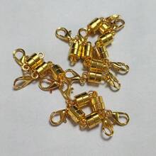 12 chiếc khóa cài nam châm hình càng cua, khóa cài trang sức nam châm bằng vàng 14K và bạc dùng cho dây chuyền nối dài, vòng tay. - Nhiều màu - Xem 6