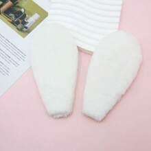 2 chiếc tai thỏ nhung hai mặt 15cm, phụ kiện tóc DIY. - U - Xem 7