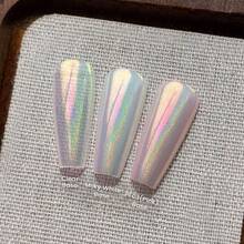 1pc Holographic Aurora Nail Powder - Holographic Nail Glitter Decor, Suitable For Nail Salons, Prism Gloss And Holographic Halo, Home Manicure Salon - Nhiều màu - Xem 4