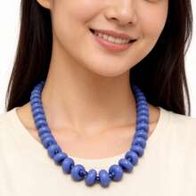 1 pieza Collar de cuentas de resina de dopamina con estilo bohemio y casual, adecuado para uso diario, vacaciones, viajes y ocio, joya de moda como regalo para familiares y amigos - Collar de resina - Ver 11