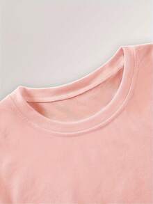 2026 Summer TopsWomen's Summer T-Shirt, Lucky Cat Short-Sleeve Top With Daruma Element Scarf And Three-Color Cat Print, Round Neck Sporty Casual Versatile T-Shirt, Medium Stretch Fabric, Comfortable And Breathable, Women's Lucky Fit Top, Party GiftLoose And Comfortablesummer Outfits For Women Spring Outfits For Women - Hồng 1 - Xem 5