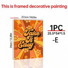 1/6 pezzi Set di opere d'arte murali in tela con slogan vintage, cartellone con vibrazioni positive hippie anni '70, decorazione murale incorniciata/non incorniciata, decorazione per la casa in stile bohémien con girasoli e funghi, adatta per soggiorno, camera da letto, ufficio, camera da letto, cucina, bagno, bar, decorazione di stanza estetica, pittura artistica su tela vintage colorata e stampata, decorazione per la casa - multicolore - Visualizzare 26