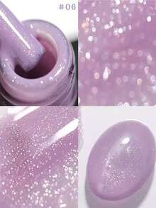 MIANEL Honey-Colored Glitter Gel Nail Polish 2026 New Whitening Rhinestone Nail Polish Suitable For Green, White, Pink Nails In Spring And Summer - Multicolor - View 10