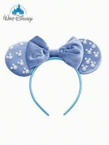 Băng đô tai chuột Mickey và Minnie của Disney, 1 chiếc, băng đô cỡ lớn với những viên ngọc trai giả lấp lánh, cùng với một chiếc nơ ngọc trai trên nền nhung mềm mại. Được làm từ chất liệu nhung mềm mại, rất phù hợp cho các bữa tiệc ở trường, tiệc hóa trang, nhập vai và công viên giải trí - là món quà lý tưởng cho mọi dịp. - Nhiều màu - Xem 4