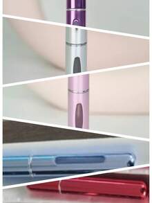 10pcs 5ml Refillable Mini Perfume Spray Bottles, Reusable Perfume Bottles, Travel Perfume Bottles, Mini Perfume Bottles, Can Be Refilled From The Bottom, Refillable Spray Bottles, Travel Essentials, Multiple Colors Available, 1/3/4/5pcs Set, Small Spray Decanting Containers, Travel Storage Pouch, Suitable For Beach, Summer Vacation, Back To School And Other Occasions - Multicolor - View 12