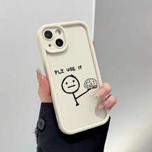 Estilo coreano minimalista funda de teléfono Material TPU suave y resistente iPhone16 iPhone17 iPhone15 iPhone15Pro/ProMax iPhone17Pro/ProMax simple, elegante y de alta sensación Exclusiva Elegante Creativa y original - Blanco antiguo - Ver 3