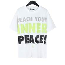 HellST Loose Fit Streetwear Cotton Tee, Casual Unisex Oversized T-Shirt, Couple Matching Short Sleeve - A723 White - View 1