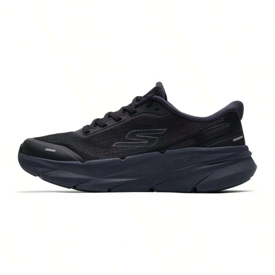 Skechers Giày chạy bộ nam MAX CUSHIONING PREMIER 3, giày chạy bộ nam có đệm, mẫu mới mùa xuân 2026, chất liệu lưới thoáng khí, mã sản phẩm 221221-BKCC - đen/xám than - Xem 1