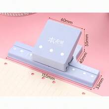 M5 3/6/9孔打孔器，5mm通用打孔器，适用于A4/A5活页夹，孔距可调，适合家庭和学校办公室使用。 - 常規 - 查看 7