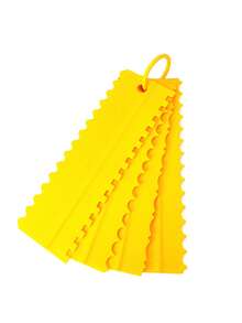 1 Set/4pcs Plastic Cake Contour Scraper, Cake Cream Serrated Scraper, Double-Sided Cream Shaping Scraper, Asymmetrical Serrated Edge Cream Scraper, Pastry Cutting Tool, Cake Slicer, Dough Scraper, Cake Scraper And Cream Smoothing Tool - View 16