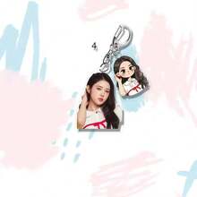 Hearts2Hearts Korean Girl Group High-Quality Keychain, JIWOO, A-NA Merchandise Pendant, Fan Support, Concert, Bag Charm Decoration, Gift For Fangirls - Multicolor - View 6