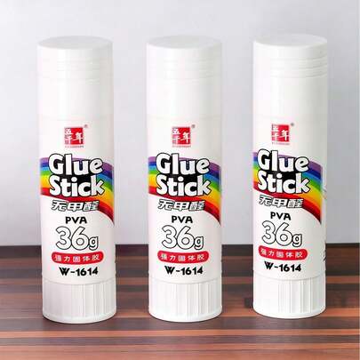 1ชิ้น/3ชิ้น 36ก., กาวแท่ง, กาวแท่ง, กาวแท่ง, คุณภาพสูง, ความหนืดสูง, ทนทาน, นักเรียน, สำนักงาน, บ้าน, ติดกระดาษ, งานฝีมือทำมือ, เครื่องเขียนสำนักงาน, อุปกรณ์การเรียน, กาวติดแน่น, เครื่องเขียน, กาวแท่ง