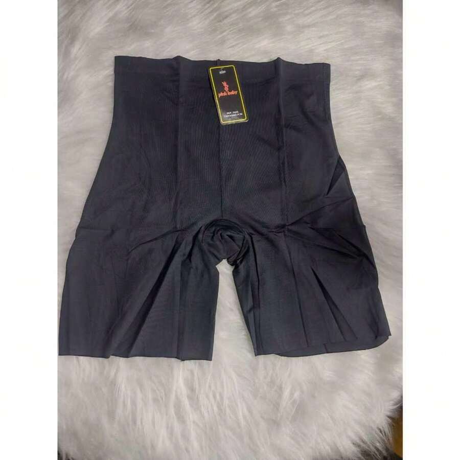 Second Skin Compression Shaping Shorts, High Waist, Seamless, Comfortable, Seamless, 2025 - 黑色的 - 查看 1