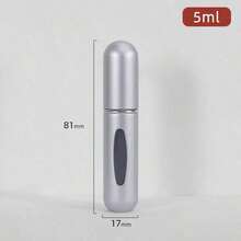 1PC Mini Refillable Perfume Bottle Atomizer Aluminum Spray Portable Portable Travel Liquid Container Cosmetics Dispenser Tool - 1 件 5 毫升 - 查看 2