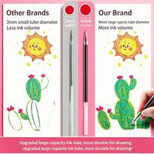 8 piezas Bolígrafos de gel con purpurina que cambian de color, marcadores fluorescentes brillantes, plumas fluorescentes para diarios, garabatos y dibujos, suministros de papelería, regalo de graduación 2026 - Conjuntos - Ver 6