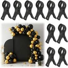 10 piezas/5 piezas/1 pieza Clips grandes para arcos de globos - Clips de plástico transparente de 3.5 pulgadas de alta resistencia con mangos ergonómicos y bases resistentes, adecuados para kits de arcos de globos, decoraciones de cumpleaños, manualidades, carpintería, estudios de fotografía, suministros para manualidades - Multicolor - Ver 4
