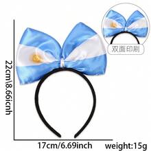 1pc World Cup Cheering Headband, Party Headband, USA, France, Germany, Brazil, England, Argentina, Portugal National Flag Headband,Festival,Birthday - Multicolor - View 7