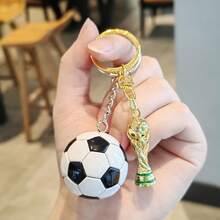 FIFA 2026 冠軍獎盃/足球/地球鑰匙圈套組，國旗足球系列，高端運動迷配件，送給男性的禮物，禮物靈感 - 查看 6