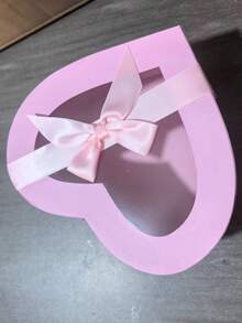 1 件~4 件心形蝴蝶结窗礼盒，透明 PVC 香皂花盒，带盖心形礼品盒，丝带和透明盒子，适合父亲节、母亲节、圣诞节、情人节、生日、情侣等。 - 彩色 - 查看 12