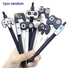 1/5/10 Chiếc Bút Bi Hình Tay Cầm Chơi Game Sáng Tạo, Bút Viết Bấm Dễ Thương Và Quyến Rũ, Ngoại Hình Tinh Tế, Chất Lượng Cao Cấp, Hình Dạng Tay Cầm Chơi Game Đen Trắng Vui Nhộn, Văn Phòng Phẩm Học Sinh, Bút Giáo Viên, Văn Phòng Phẩm - máy chơi game - Xem 8