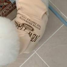 Ropa de otoño/invierno para mascotas perros/gatos, sudadera de felpa para Teddy, Poodle, Bichon Frise, perros pequeños/cachorros - Caqui - Ver 10