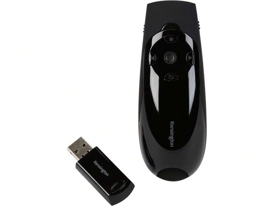 Kensington K72426AM Presenter Expert With Cursor Control, Backlit Joystick & Green Laser Pointer - Green color light - View 1