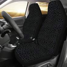 5pcs Leopard Print Breathable Car Seat Covers, Washable All Season Universal Fit For 5-Seat Sedan And SUV - Multicolor - View 4