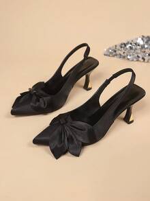 2026 Neue schwarze Spitze Zehensandalen mit Schleife, Stilettos High Heel Sommerschuhe für Frauen - Schwarz - Übersicht 13