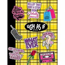Ugh As If Notebook: Yellow Plaid 90's Movie Whatever Rollin With The Homies - Lined 110 Pages College Ruled 8.5 X 11 - như hình - Xem 1
