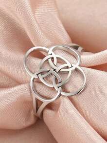 LIKGREAT Nhẫn thép không gỉ hình chữ thập, biểu tượng Celtic, bùa hộ mệnh năm lớp bảo vệ, quà tặng giác ngộ. - loạt thời trang - Xem 6