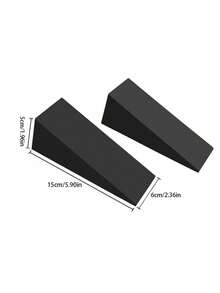 2pcs EVA Foam Yoga Assist Bricks, Deep Squat Weight Lifting Cushion, Stretching Ramp, Yoga Triangle Wedge - Multicolor - View 6