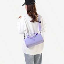 1 pieza Bolso bandolera organizador multifuncional de moda de unicolor minimalista, bolsa pequeña para gimnasio, versátil para mujeres, bolso de hombro, bolsa de fitness compacta y suav - Recomiendo el grande de color morado oscuro. - Ver 5