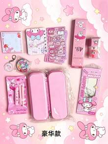 SANRIO Stationery Set, High-Quality Children's Gift Box, Birthday Gift, Elementary Student School Supplies, Premium Gift - Pink - View 7